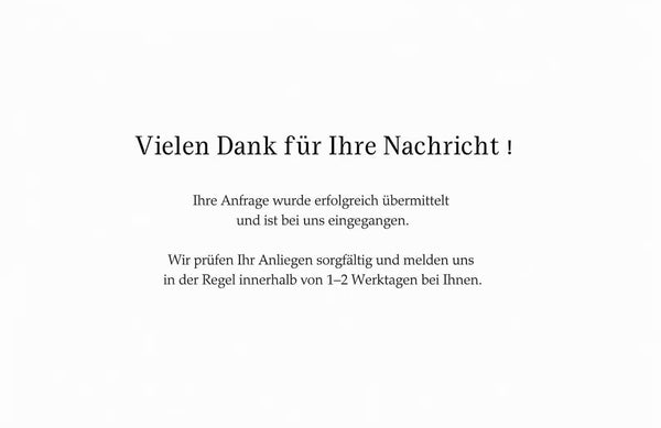 Vielen Dank für Ihre Nachricht